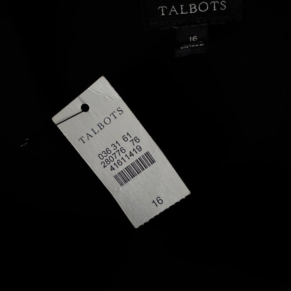 MWT Talbots Classic Black Midi Dress - Picture 6 of 6